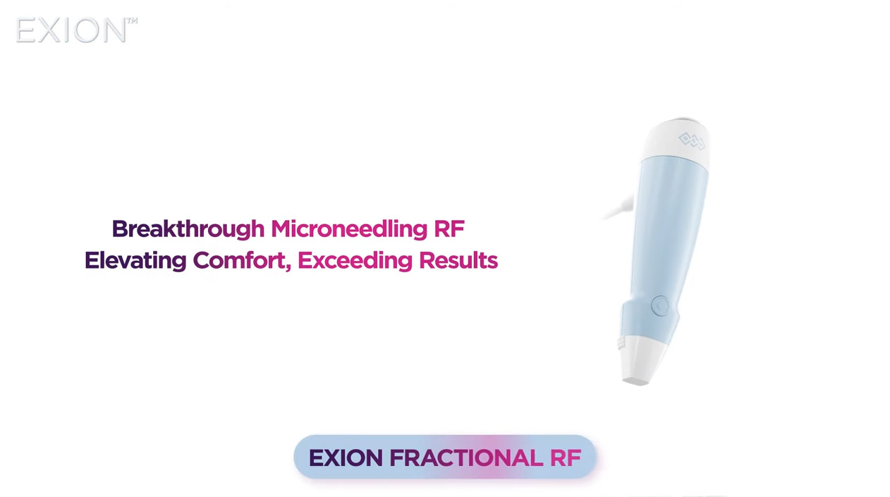 Exion Fractional RF microneedling treatment session